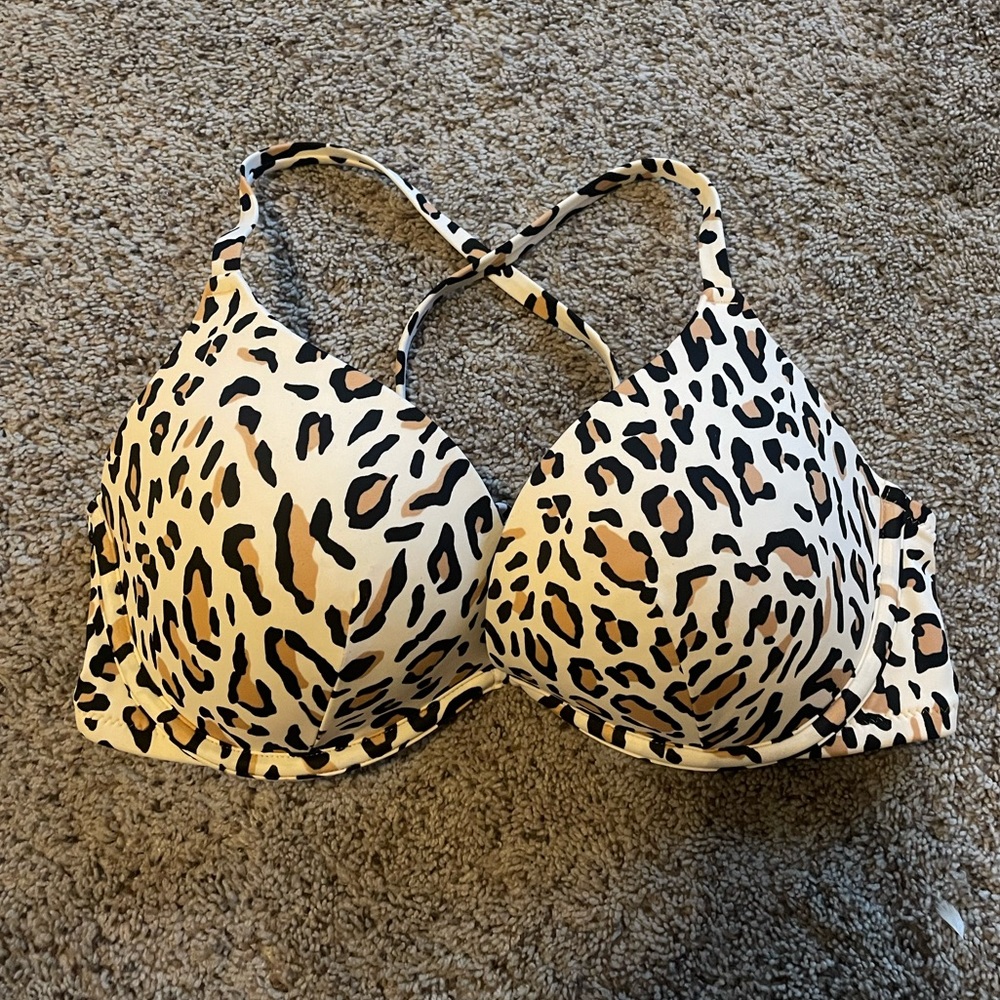 Animal Print Bikini Top